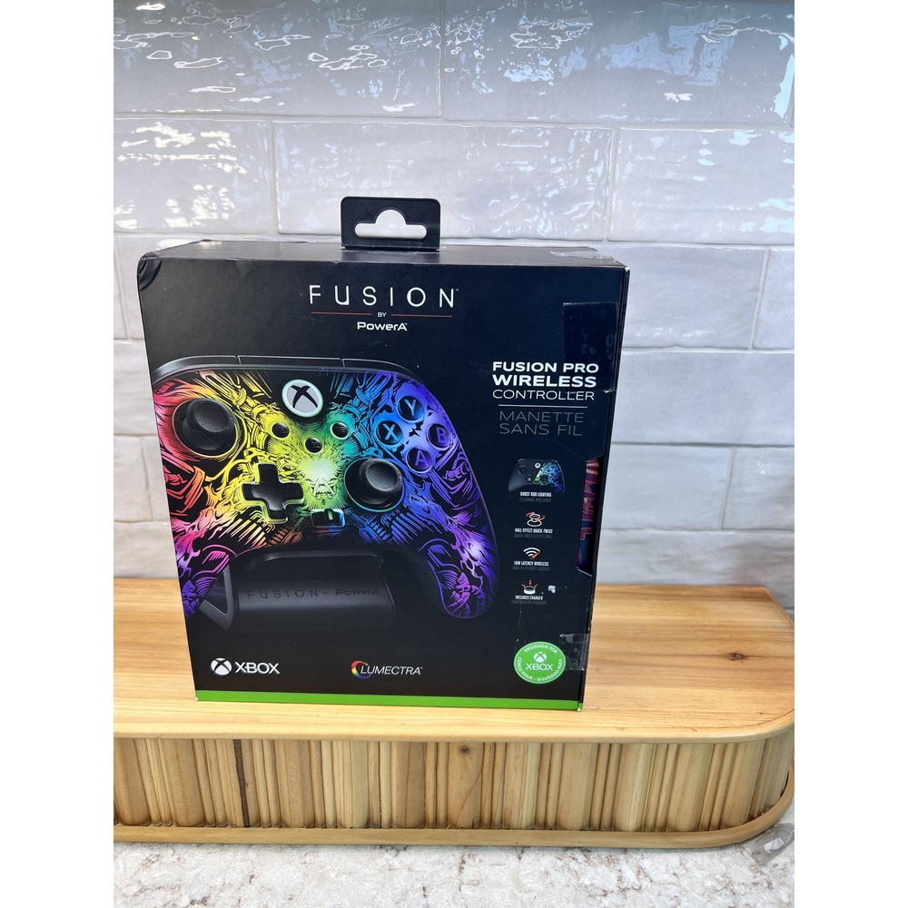 PowerA Fusion Pro Wireless Xbox Controller Ghost RGB Lumectra Series X|S PC